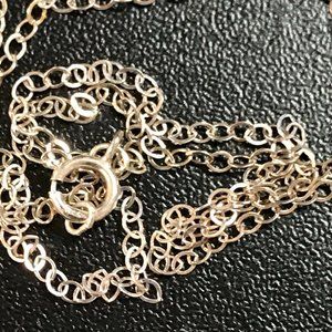 18" 1.45 mm Sterling Silver Cable Chain Necklace